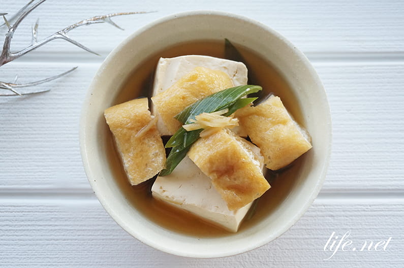 あさイチの油揚げと豆腐の夫婦煮のレシピ。京都のおばんざい。