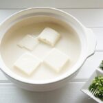 豆乳湯豆腐のレシピ。レンジでも簡単！濃厚湯豆腐。
