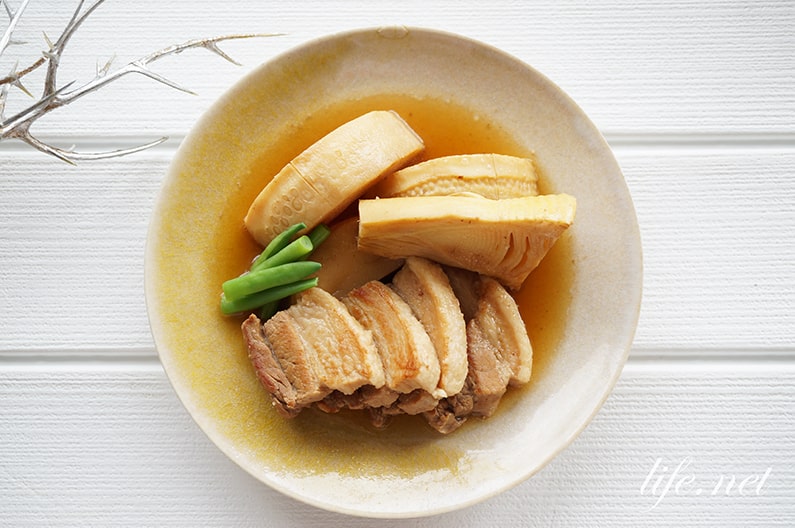 大原千鶴さんのたけのこと豚バラ肉の煮物のレシピ。きょうの料理で話題。