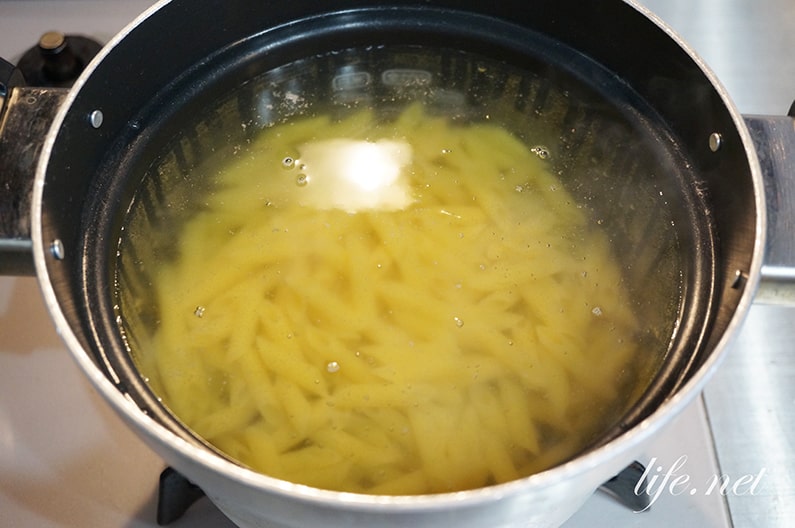 海苔クリームソースパスタ柚子胡椒風味の作り方。簡単で絶品！