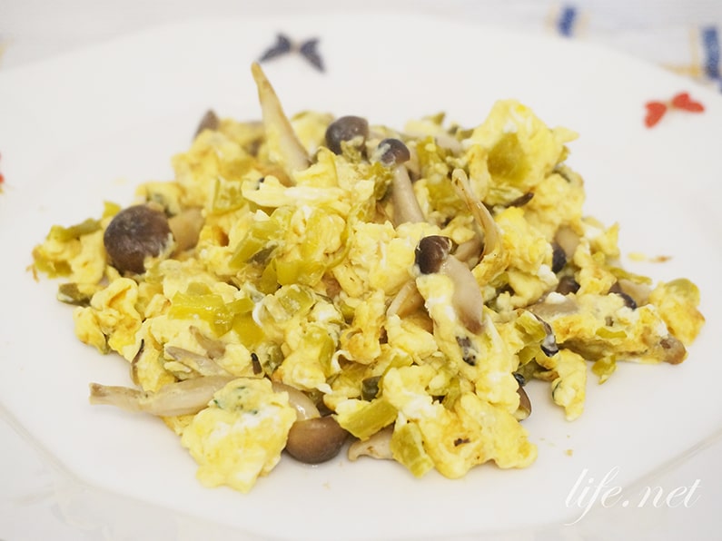 高菜炒り卵の作り方。漬物を使ったお弁当のおかずレシピ。