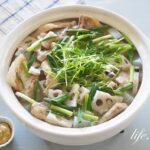 男子ごはんの和風ポトフのレシピ。豚バラ肉と根菜のポトフ。