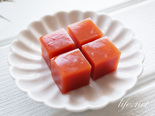 あさイチのトマト寒天のレシピ。トマトジュースで簡単にできる！
