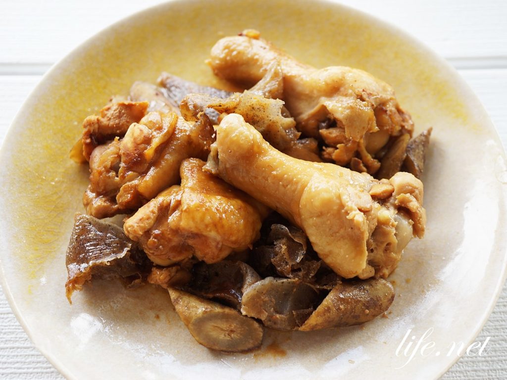 鶏手羽元とごぼう、こんにゃくの味噌煮の作り方。和食のメインに。