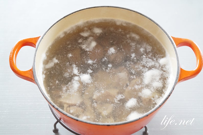 平野レミさんの砂肝の醤油和えのレシピ。ラー油入りの絶品おつまみ。