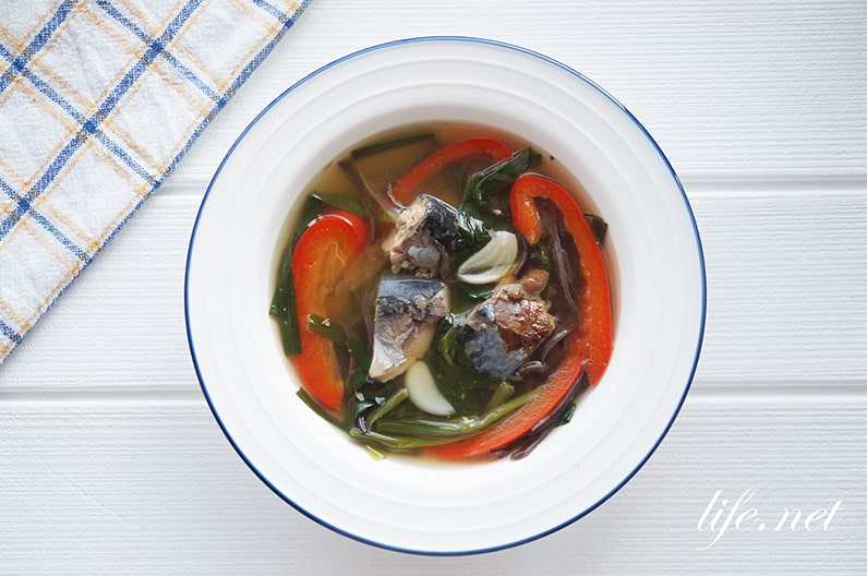 マツコの知らない世界の鯖缶チャイニーズスープのレシピ。生姜がポイント！