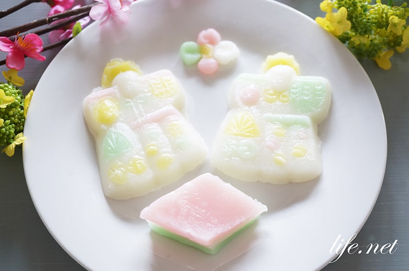 おこしものの作り方と蒸し方。愛知県のひな祭りの郷土菓子。