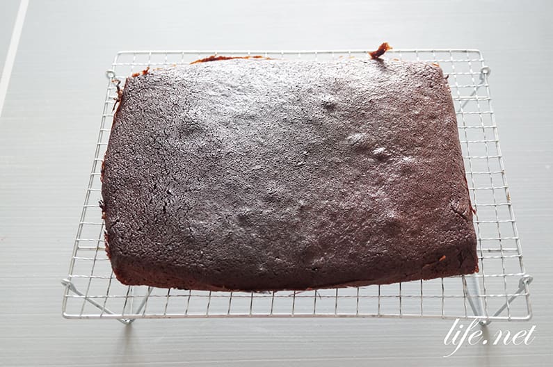 ラズベリーチョコレートケーキのレシピ。冷凍ラズベリーで簡単！