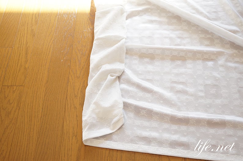 家事えもんのカーテンの洗濯方法。フックを外さない簡単な洗い方。