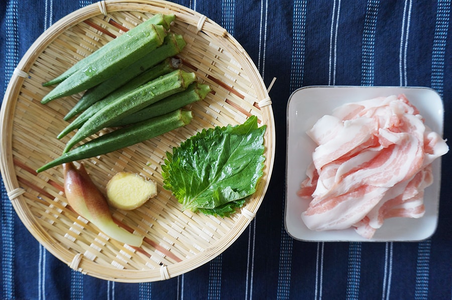 豚肉とオクラの温つゆつけ麺のレシピ