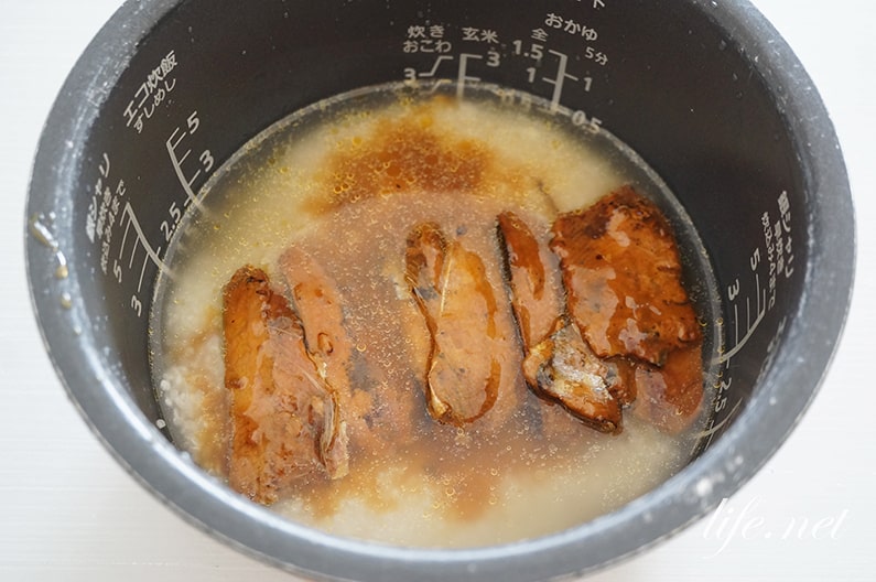 さんまの蒲焼き缶の炊き込みご飯のレシピ。超簡単！工程は1つだけ。