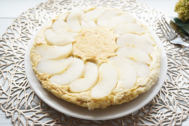 梨パンケーキのレシピ。ホットケーキミックスで簡単！梨ケーキ。
