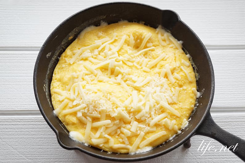しらすチーズオムレツのレシピ。子供にも大人気！