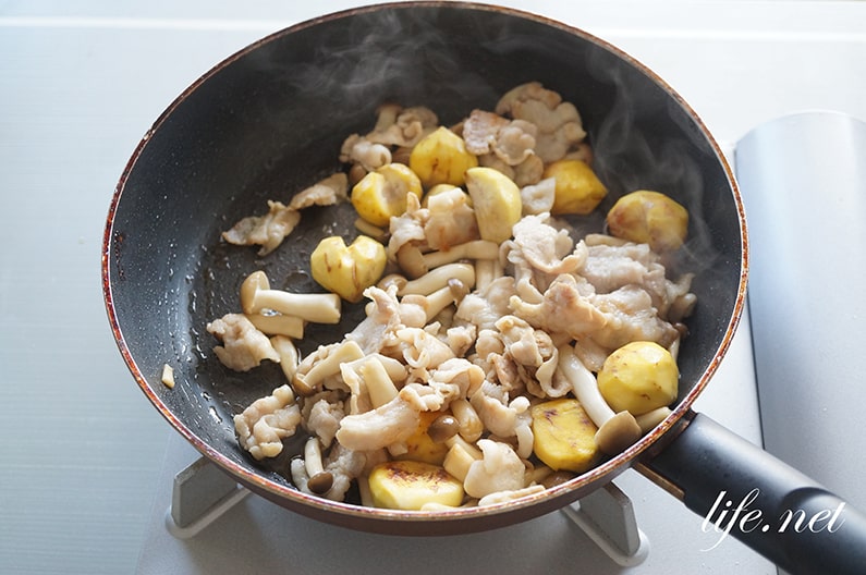 栗と豚肉の炊き込みご飯の作り方。ソレダメで話題の栗ご飯のレシピ。