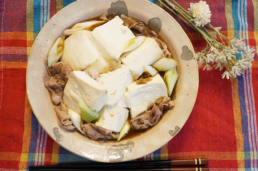 すき焼き風肉豆腐の簡単レシピ