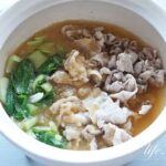 大原千鶴さんの豚しゃぶと青梗菜のみぞれ鍋のレシピ。作り置き可能！