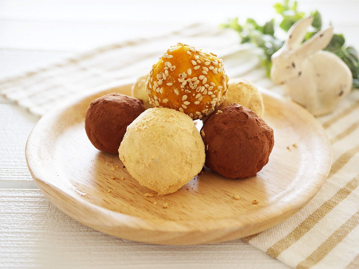 かぼちゃとさつまいものクリームチーズボールのレシピ 子供のおやつに Life Net