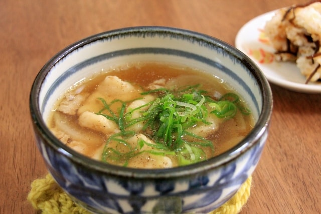 秘密のケンミンショー耳うどんのレシピ。栃木県の郷土料理。
