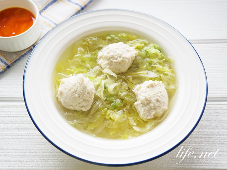 栗原はるみさんの鶏団子とレタスのスープのレシピ 絶品です Life Net