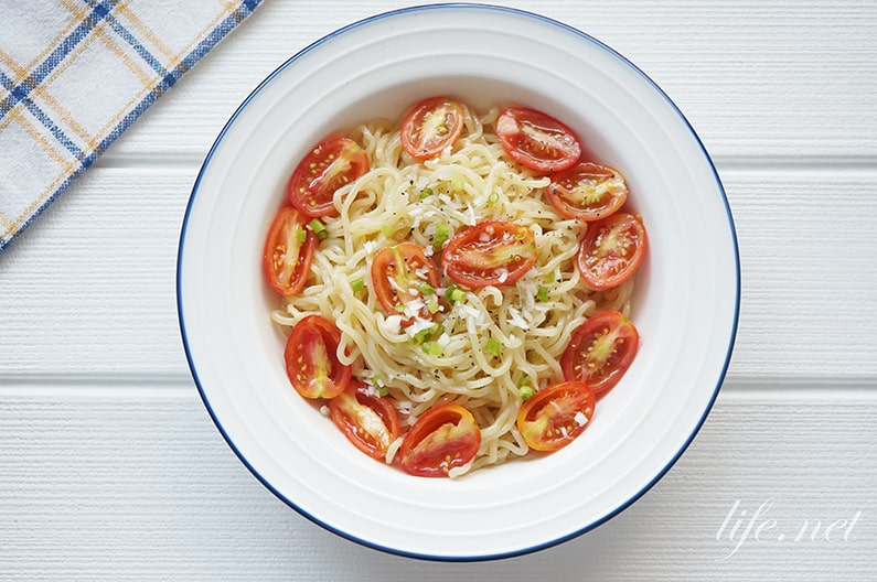 トマトのカッペリーニ風冷やし中華のレシピ。絶品イタリアン風。