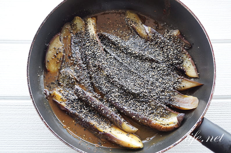 大原千鶴さんのなすのごま味噌煮のレシピ。NHKきょうの料理で紹介。