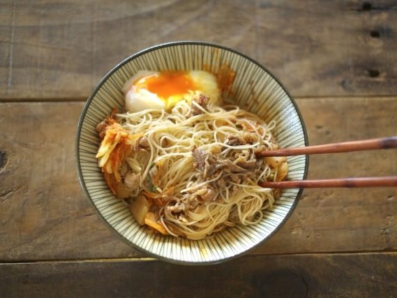 サバ味噌煮缶月見混ぜそうめんのレシピ ヒルナンデスで話題 Life Net