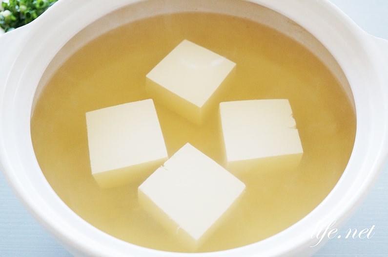 あさイチの炭酸水の湯豆腐のレシピ。重曹以外でふわとろにできる！