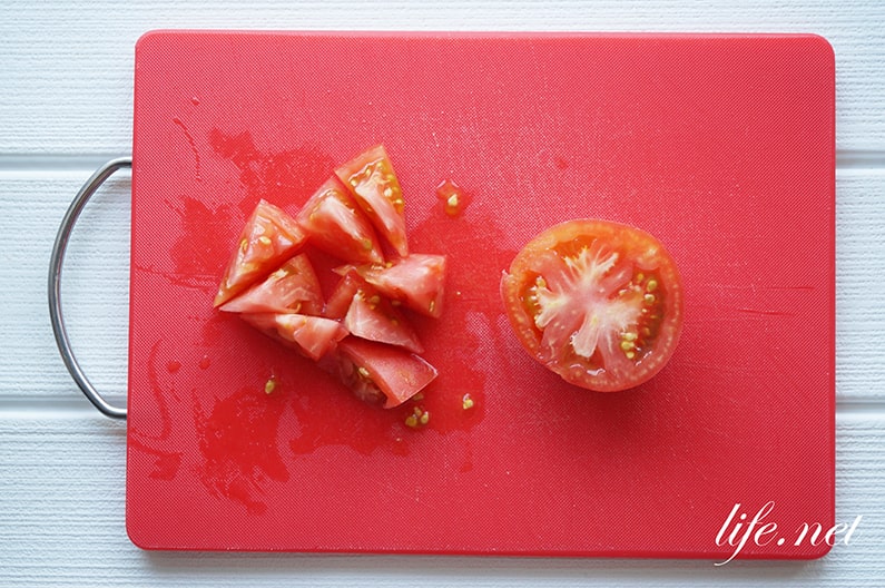 トマトもずく酢のレシピ。ダイエットにも効果的。