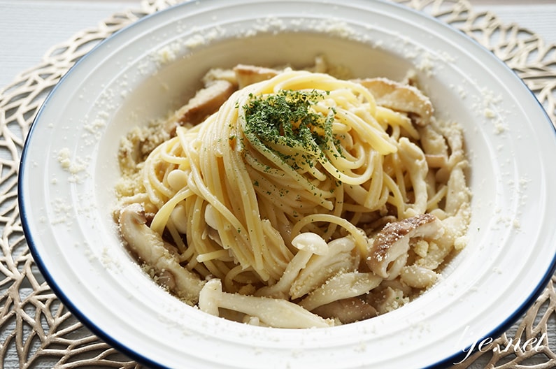 あさイチの白いきのこのスパゲッティのレシピ。落合シェフ考案。