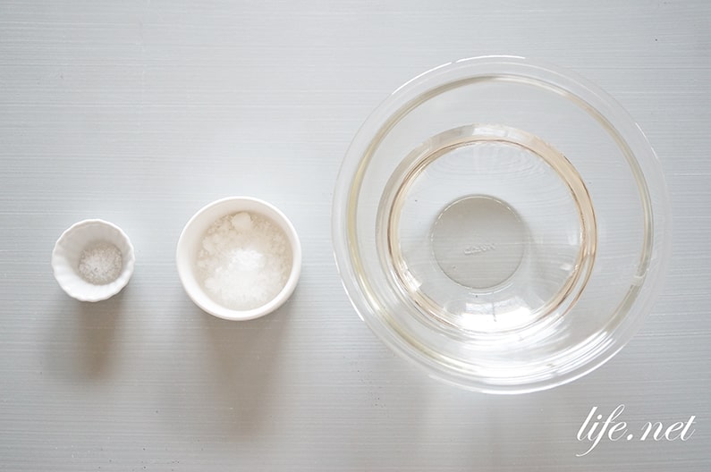 経口補水液の作り方。NHKあさイチで紹介の500mlのレシピ。