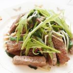 あさイチの牛肉の香味野菜炒めのレシピ。孫成順さんの作り方。