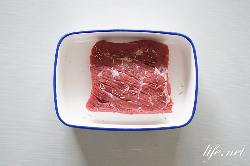 平野レミさんのフライパンローストビーフのレシピ。簡単絶品です。