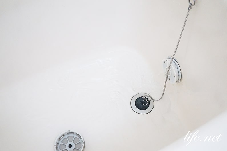 あさイチの浴槽追いだき配管の掃除の仕方。過炭酸ナトリウムで。