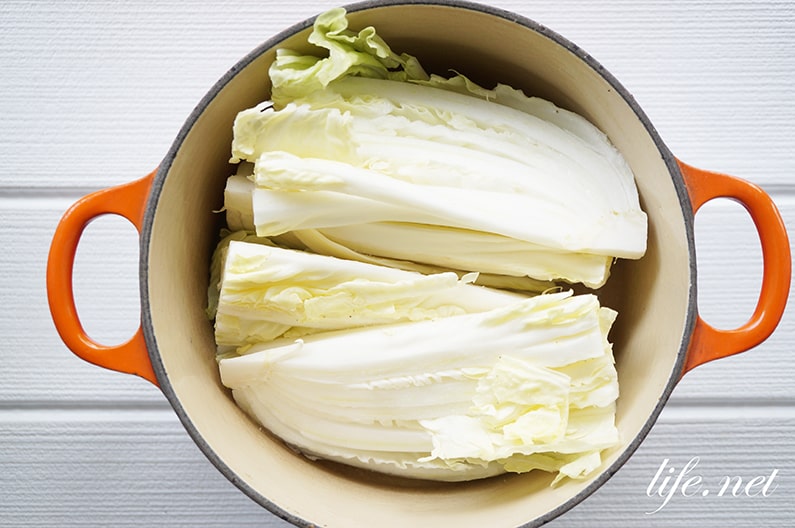 ガッテンの白菜の蒸し煮のレシピ。白菜エチュベの作り方。