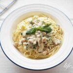 男子ごはんのバジルクリームパスタのレシピ。ブロッコリーと鱈で。