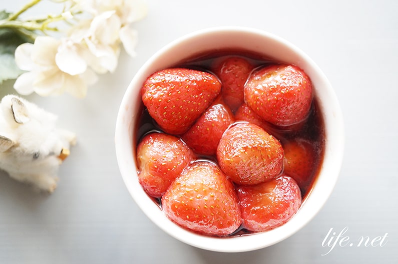 ジャム 簡単 イチゴ イチゴジャムの作り方♪超簡単！苺とグラニュー糖とレモンだけ