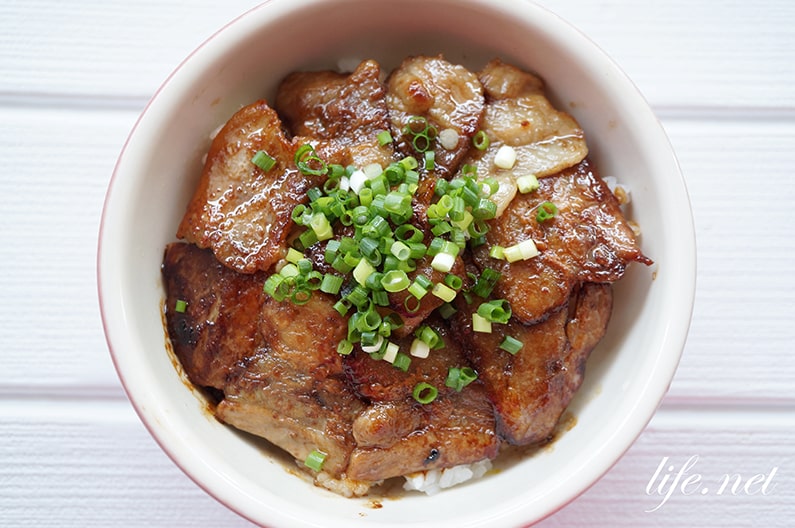 ケンミンショーの豚丼のレシピ。北海道の人気ご当地料理。