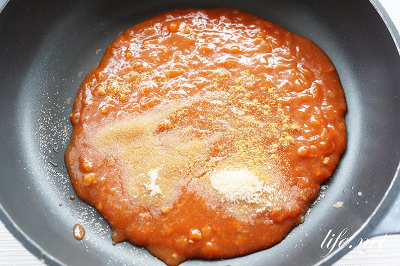 シャンゴ風スパゲッティのレシピ。とんかつミートソースパスタ。