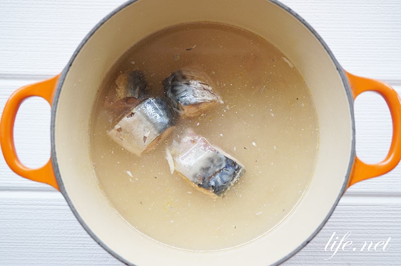 鯖缶のポタージュスープのレシピ。水煮缶とフライドポテトで簡単！