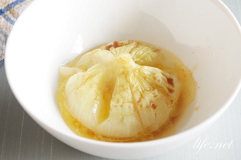 あさイチの新玉ねぎの丸ごとレンジ蒸しの作り方。バター醤油で！