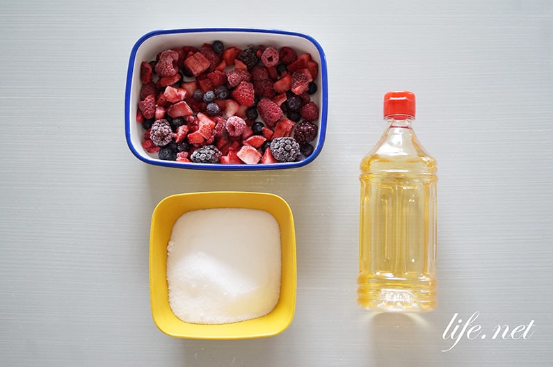 冷凍フルーツビネガーの作り方。1日で＆ジッパー袋で簡単にできる！