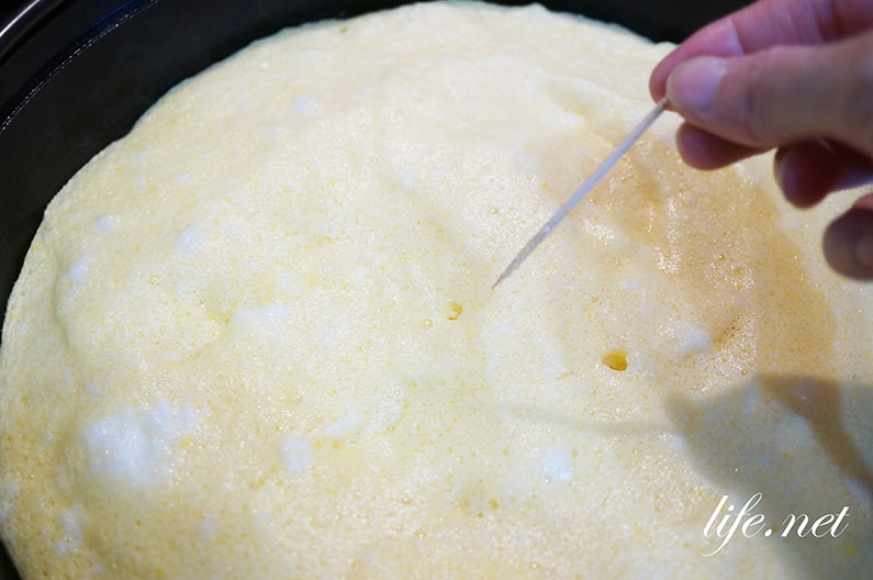 すき焼き鍋で作るオムレットケーキのレシピ。子供に大人気！